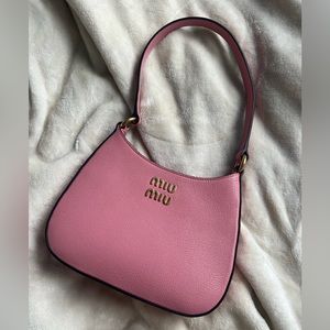 Miu Miu Madras Shoulder Bag Pink